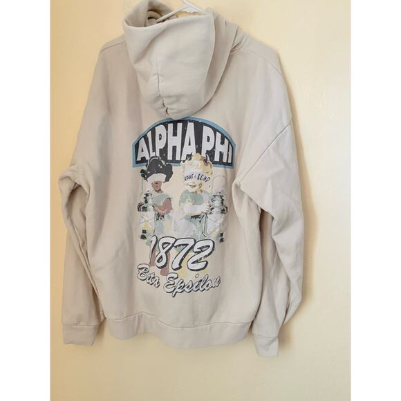 The Hang Loose Hut Women's Alpha Phi 1872 Hoodie & Sweatpants Set XL - Picture 6 of 13